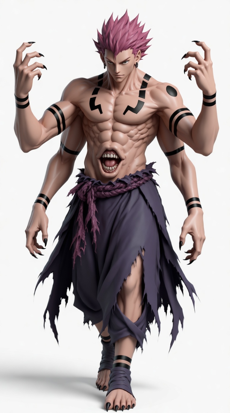 Sukuna Figure free 3D printable STL