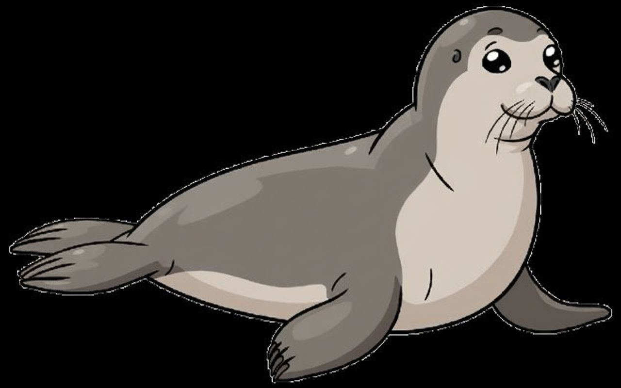 Cartoon Seal Figurine free 3D printable STL