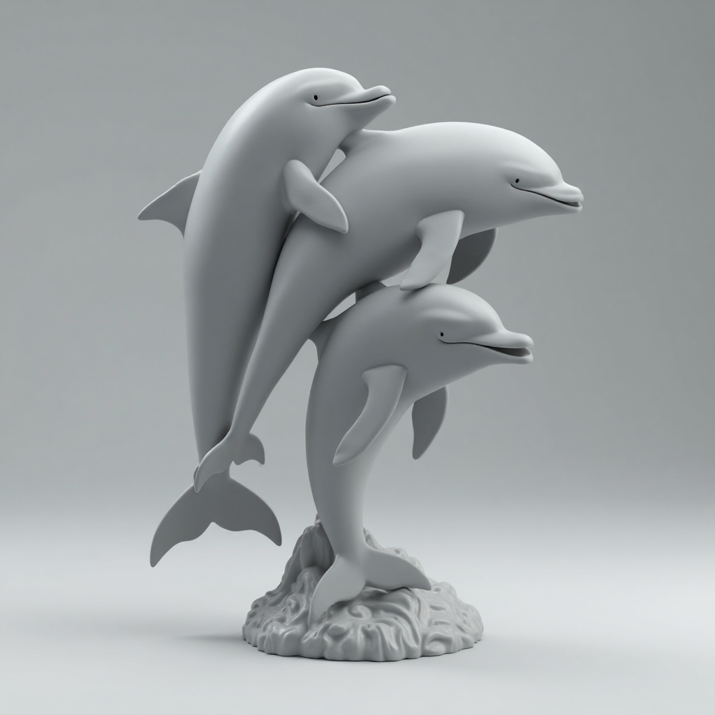 Dolphin Figurine free 3D printable STL