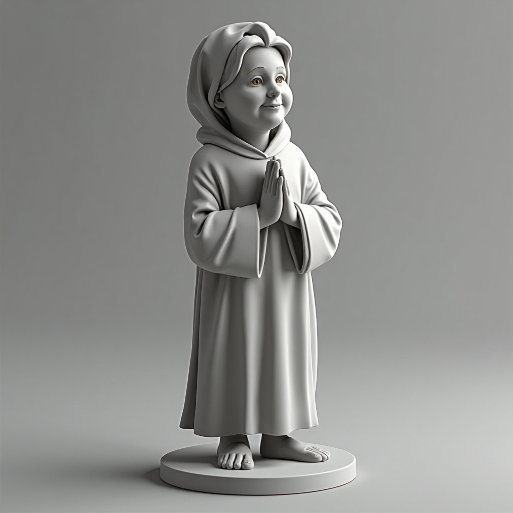 Praying Grandma Figurine free 3D printable STL