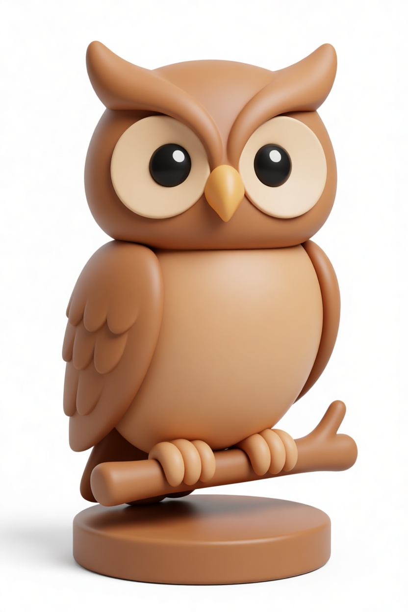 Stylized Owl Figurine free 3D printable STL