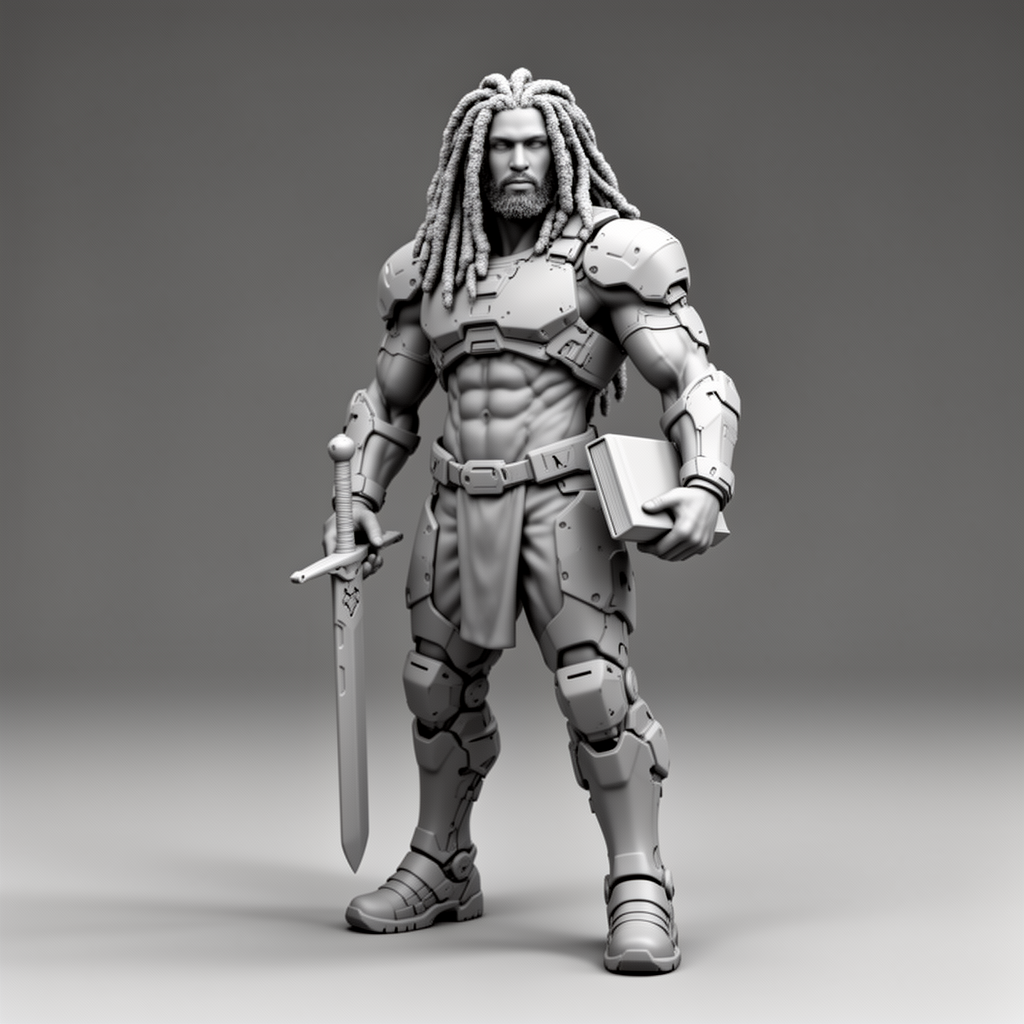 Hebrew Israelite Warrior Figurine free 3D printable STL