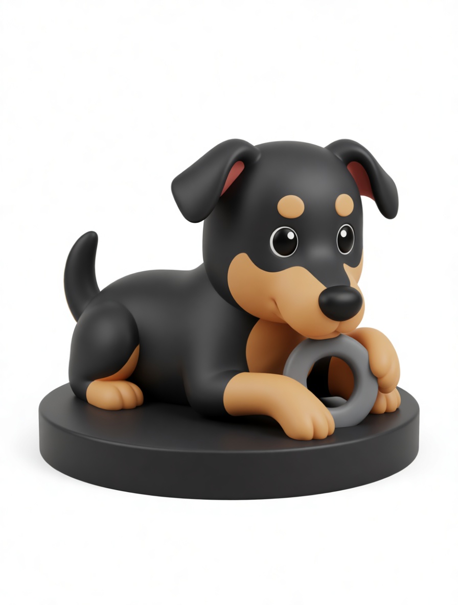 Doberman Puppy Figurine free 3D printable STL