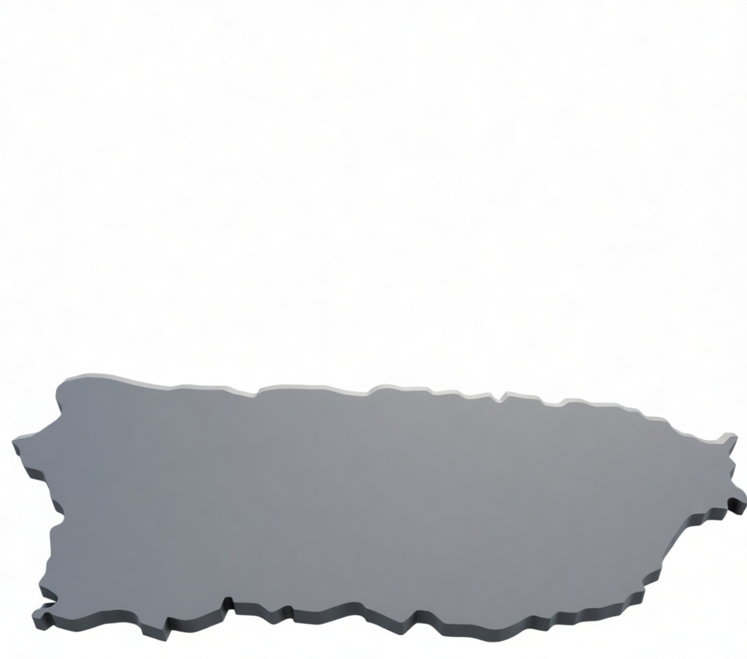 Puerto Rico Map Sculpture free 3D printable STL