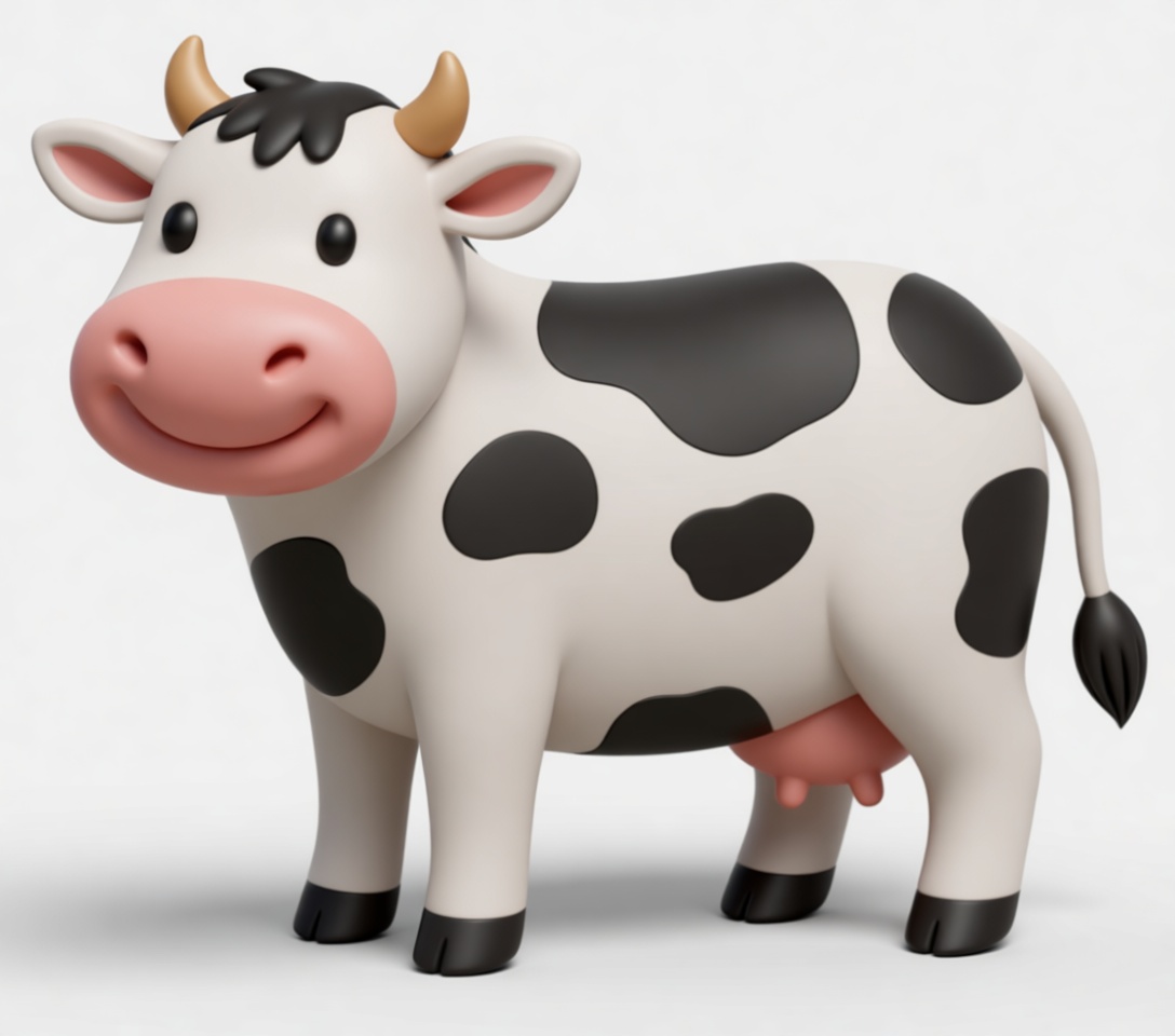 Holstein Cow Figurine free 3D printable STL
