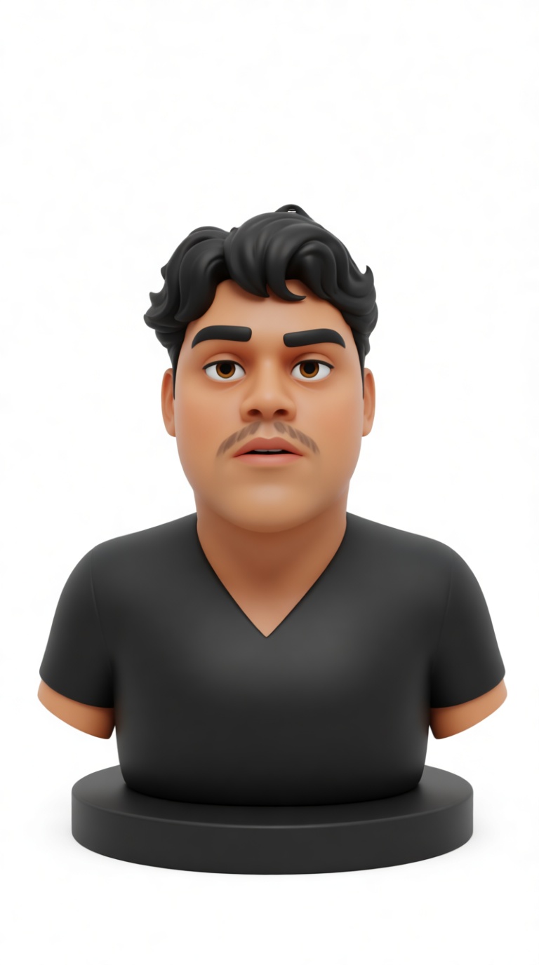 Male Character Bust free 3D printable STL