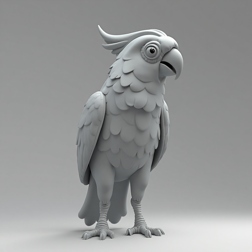 Conure Bird Figurine free 3D printable STL