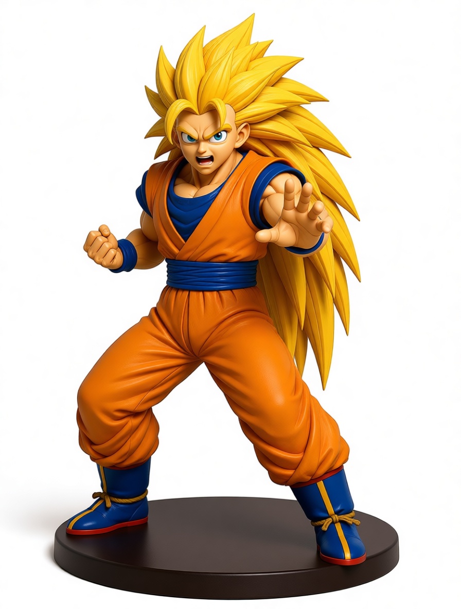 Super Saiyan 3 Goku Figurine free 3D printable STL
