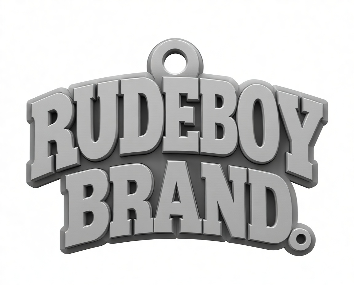 Rudeboy Brand Keychain free 3D printable STL