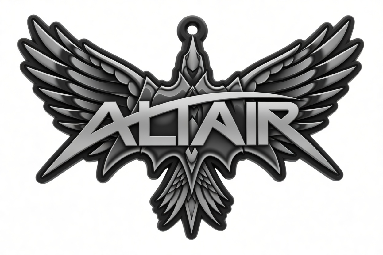 Altair Logo Pendant free 3D printable STL