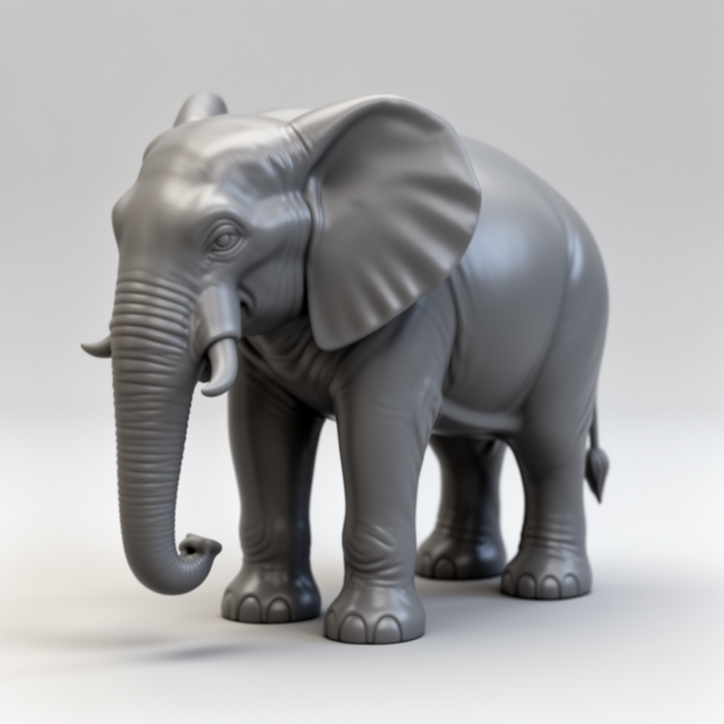 Elephant Figurine free 3D printable STL