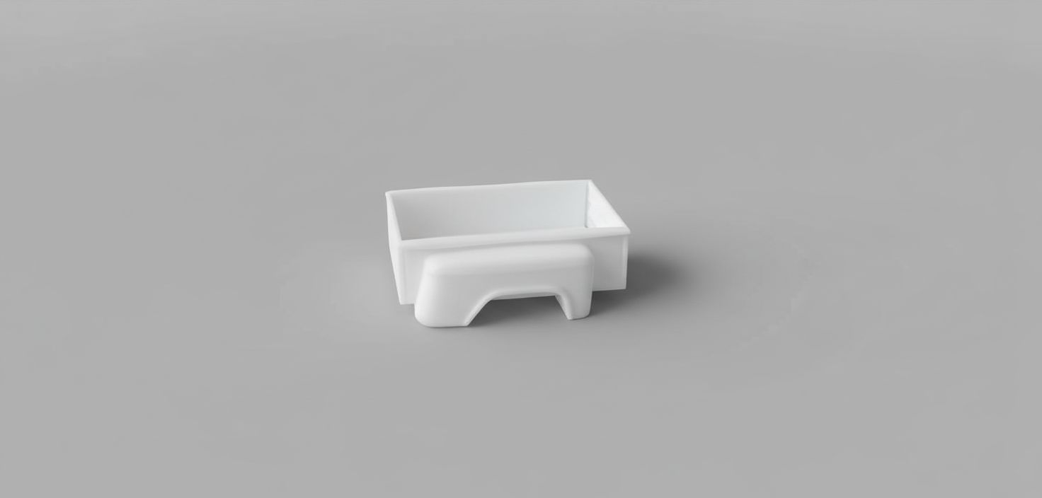 Minimalist White Container free 3D printable STL