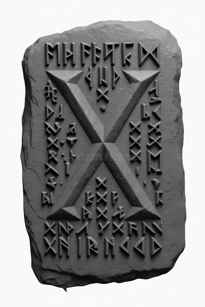 Runestone Engraved Tablet free 3D printable STL