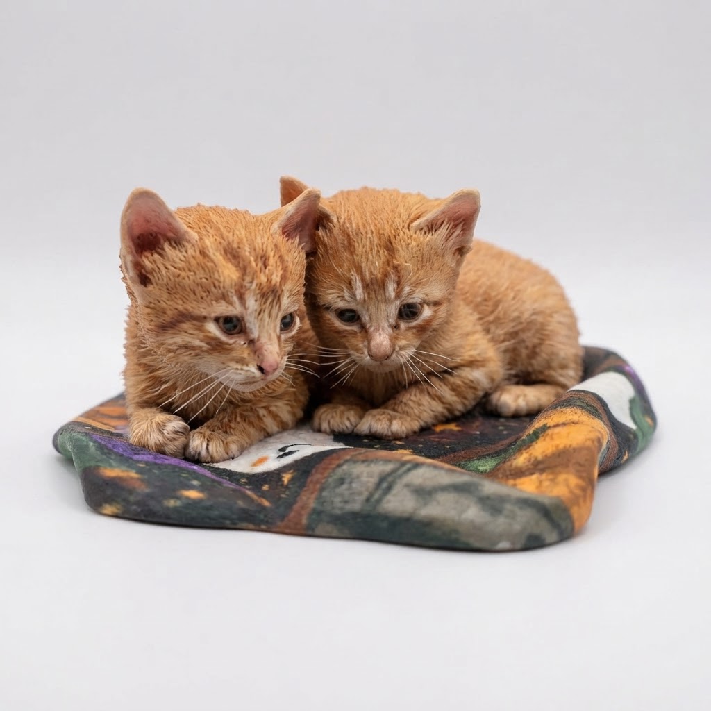 Ginger Kitten Figurines free 3D printable STL