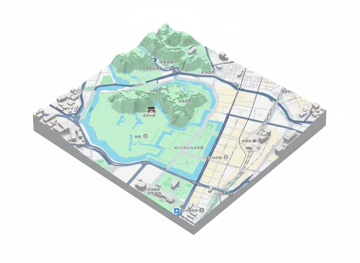 Detailed 3D City Map free 3D printable STL