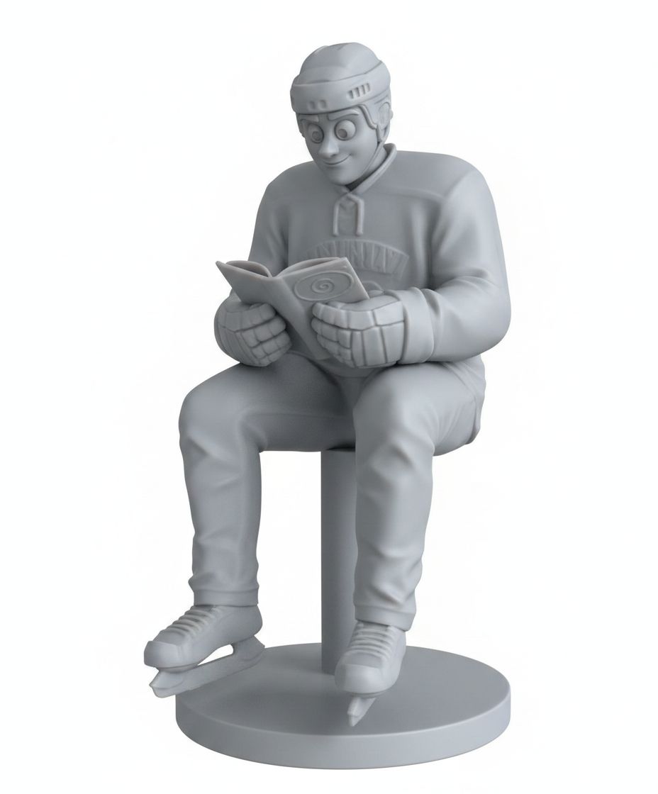 Hockey Player Figurine free 3D printable STL