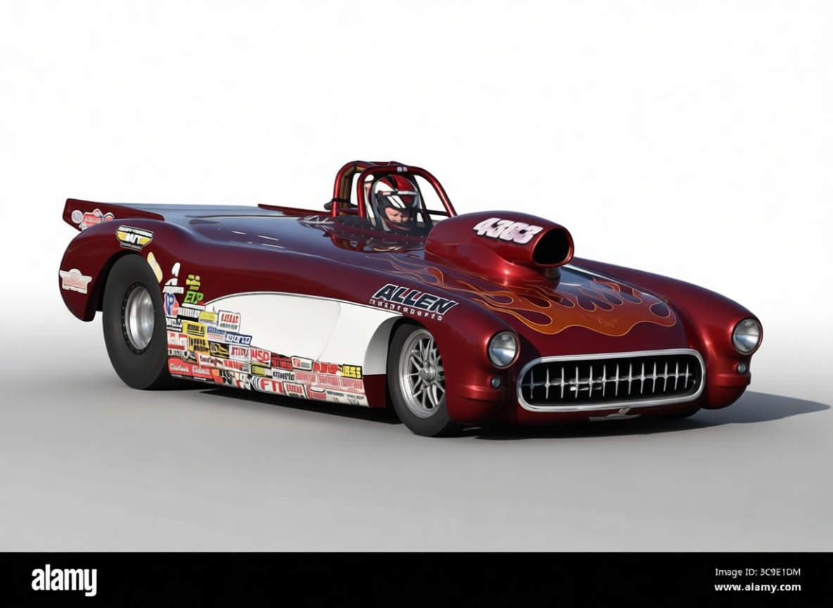 1957 Chevrolet Corvette Dragster free 3D printable STL