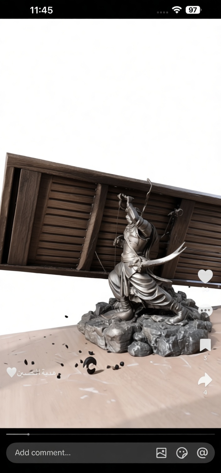 Archer Warrior Figurine free 3D printable STL