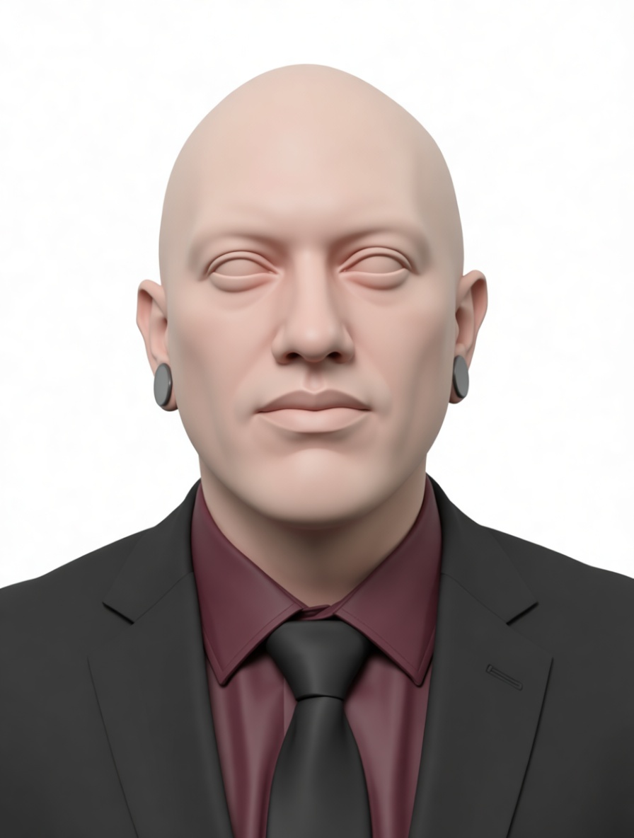 Bald Man Bust free 3D printable STL