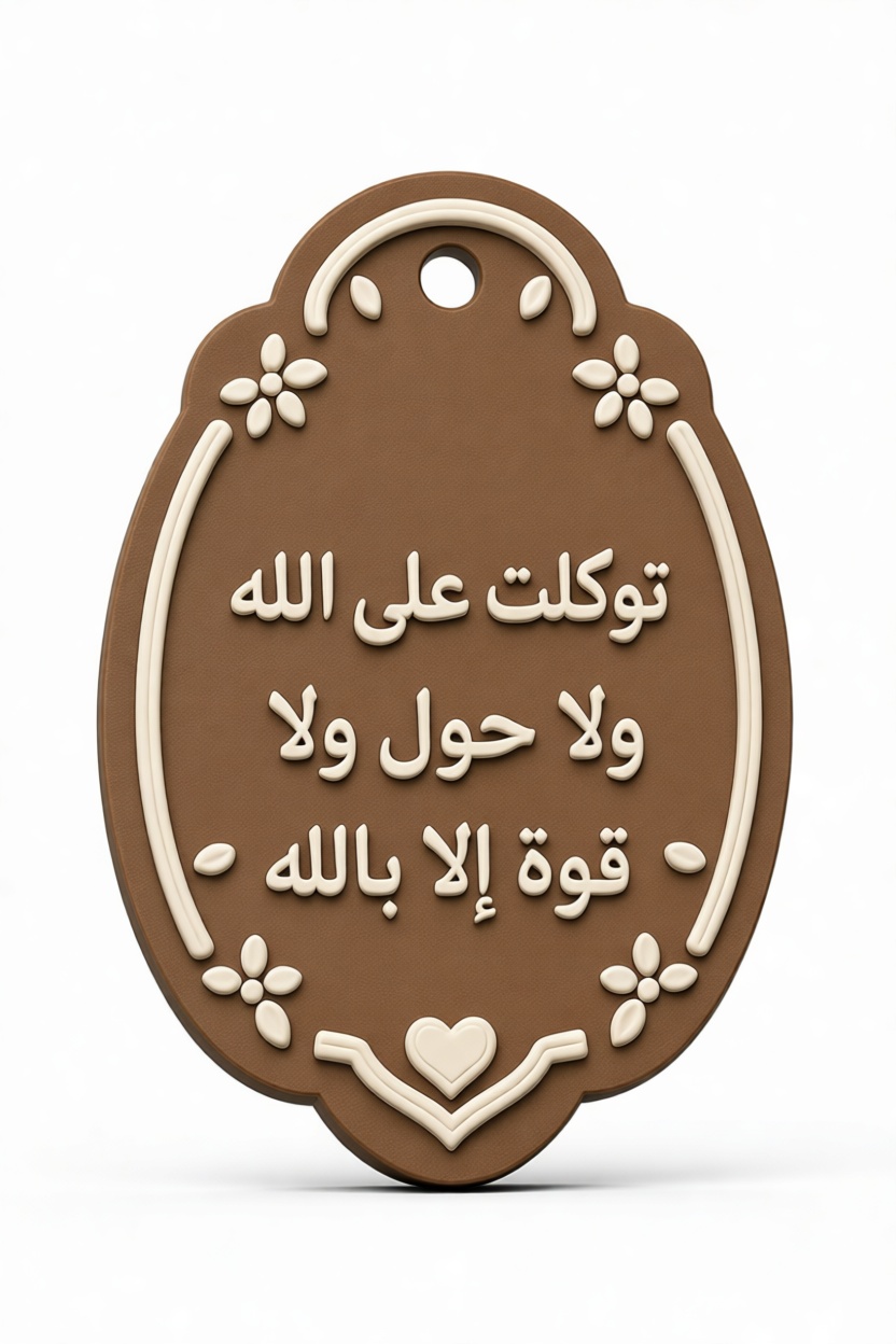 Islamic Prayer Plaque free 3D printable STL