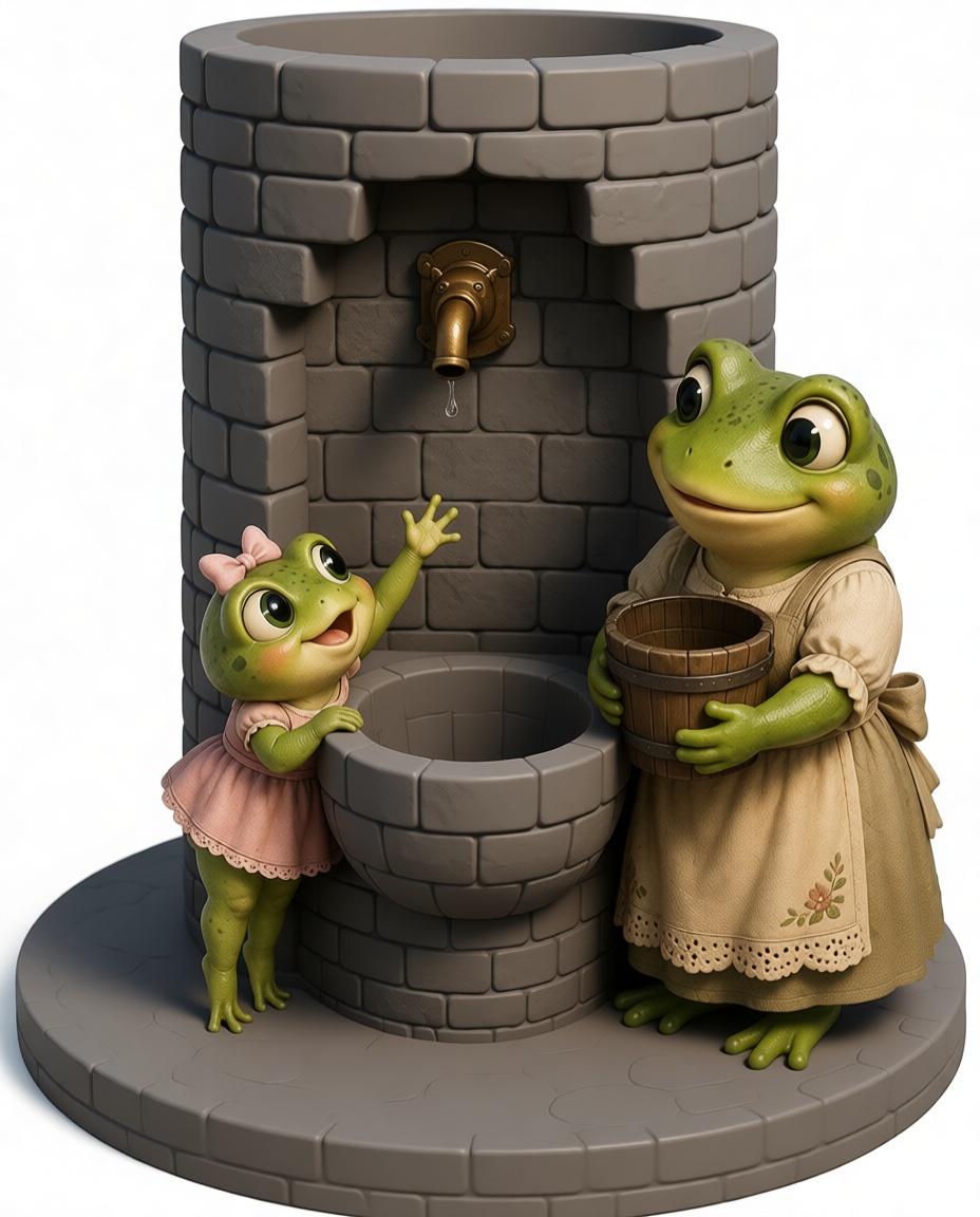 Frog Family Figurine free 3D printable STL
