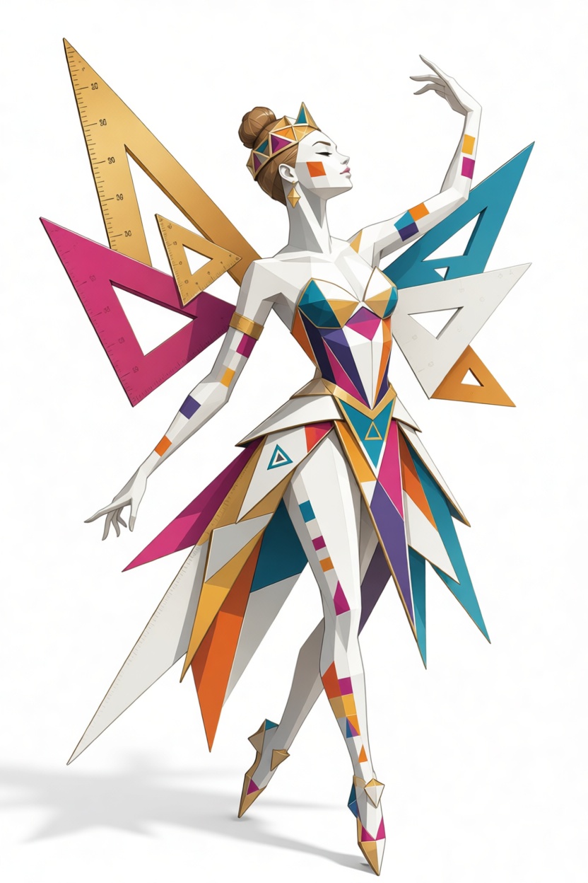 Geometric Ballerina Figurine free 3D printable STL
