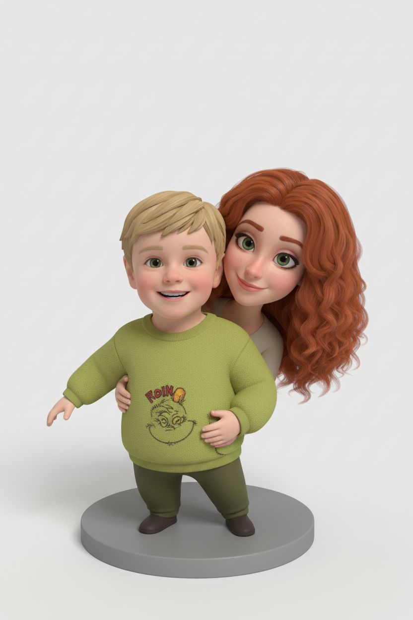 Mother and Son Figure free 3D printable STL