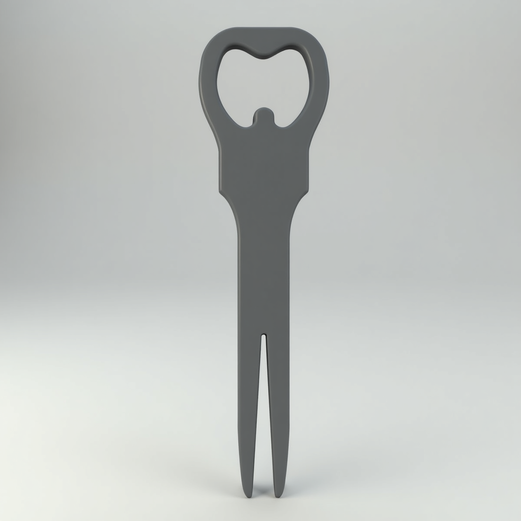 Golf Divot Tool with Opener free 3D printable STL