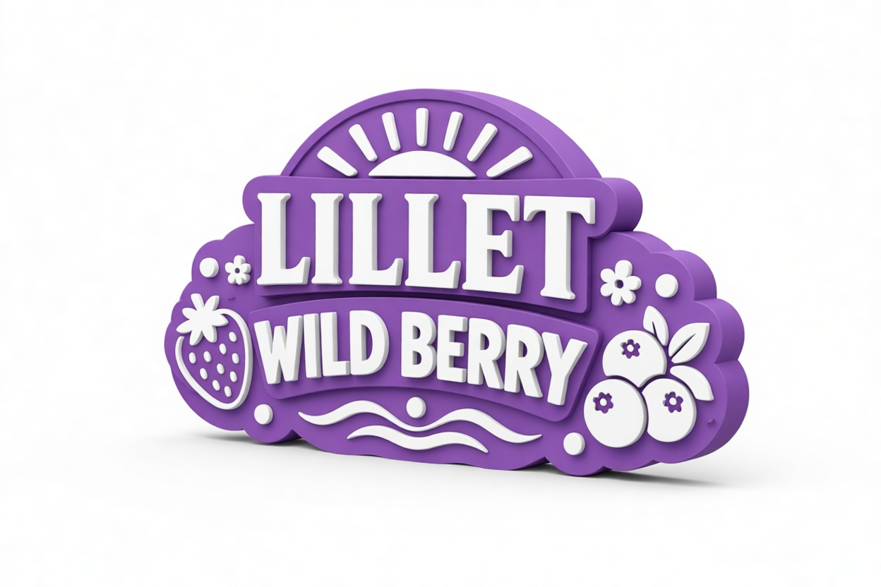 Lillet Wild Berry Sign free 3D printable STL