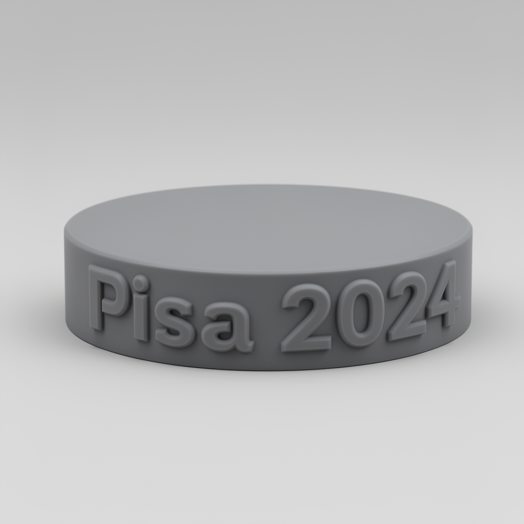 Pisa 2024 Round Base free 3D printable STL