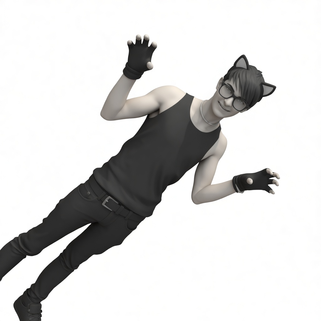 Cat Boy Figurine free 3D printable STL