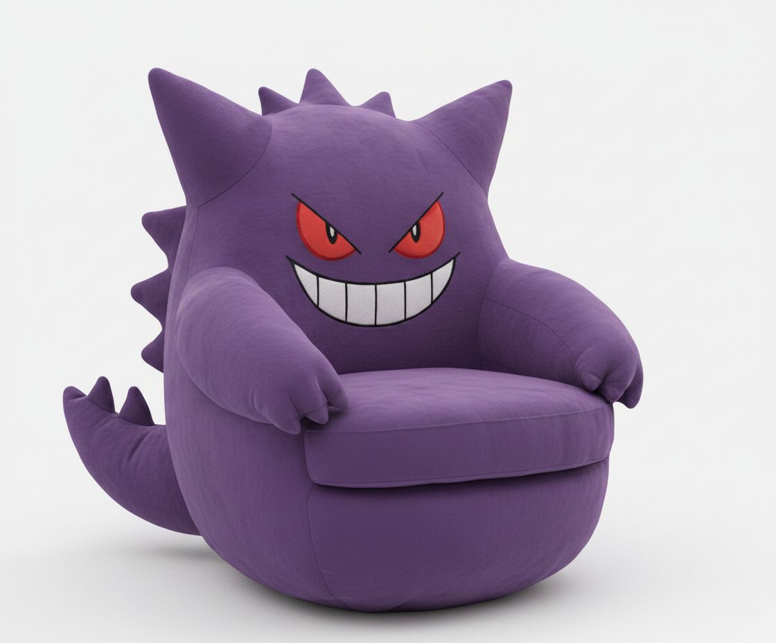Gengar Plush Chair free 3D printable STL