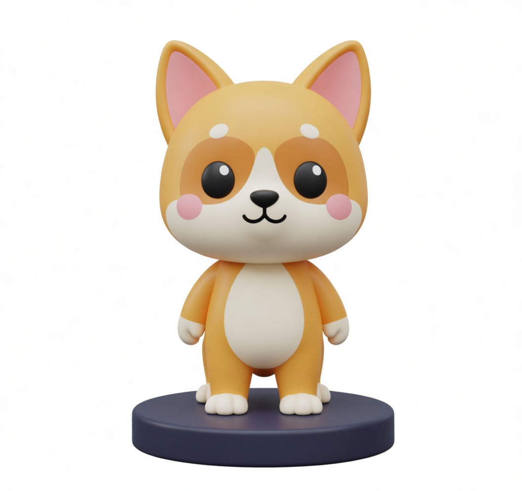 Corgi Dog Figurine free 3D printable STL