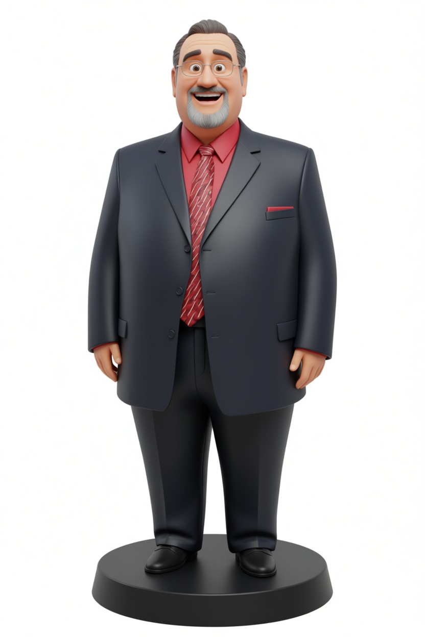 Middle-Aged Man Figurine free 3D printable STL
