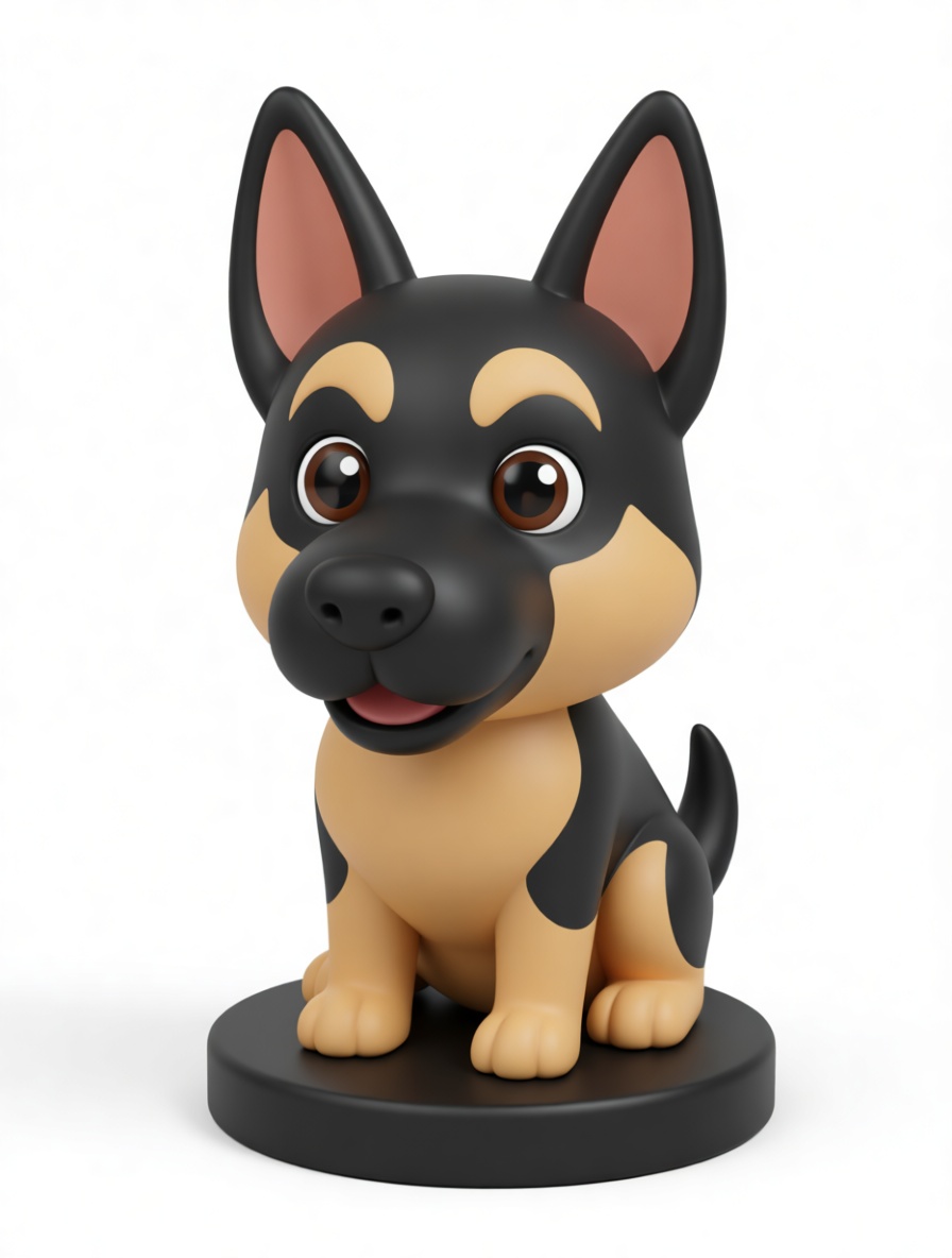 German Shepherd Figurine free 3D printable STL