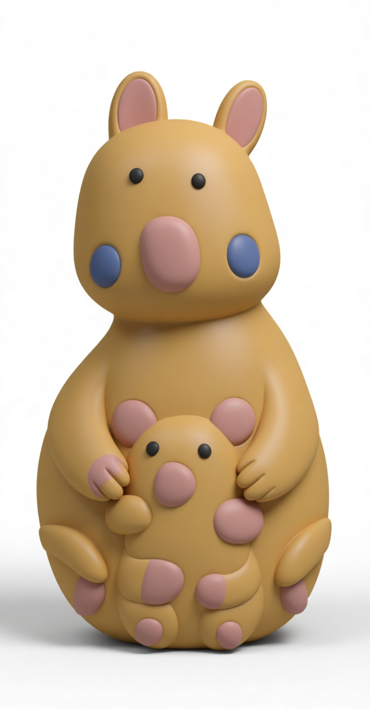 Quokka Family Figurine free 3D printable STL