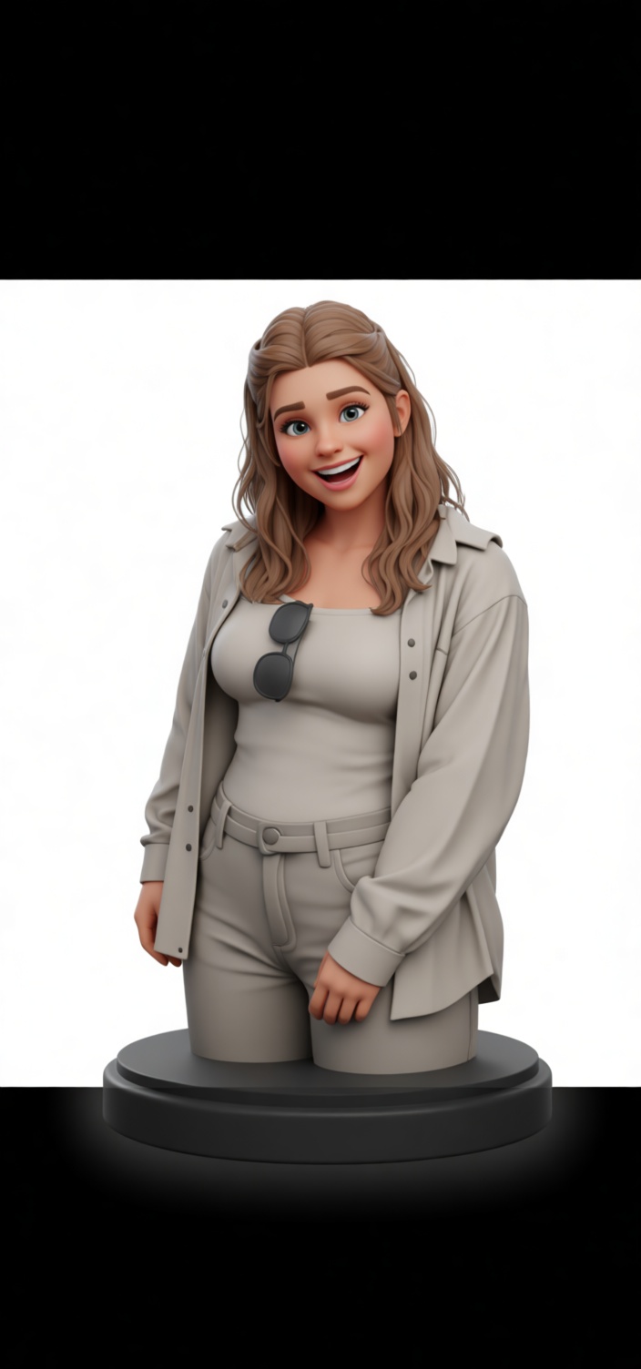 Smiling Woman Bust free 3D printable STL