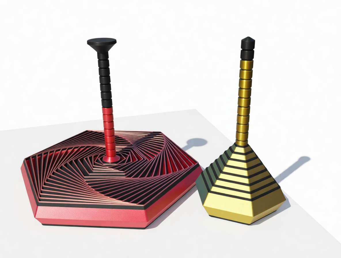 Geometric Spinning Top Set free 3D printable STL