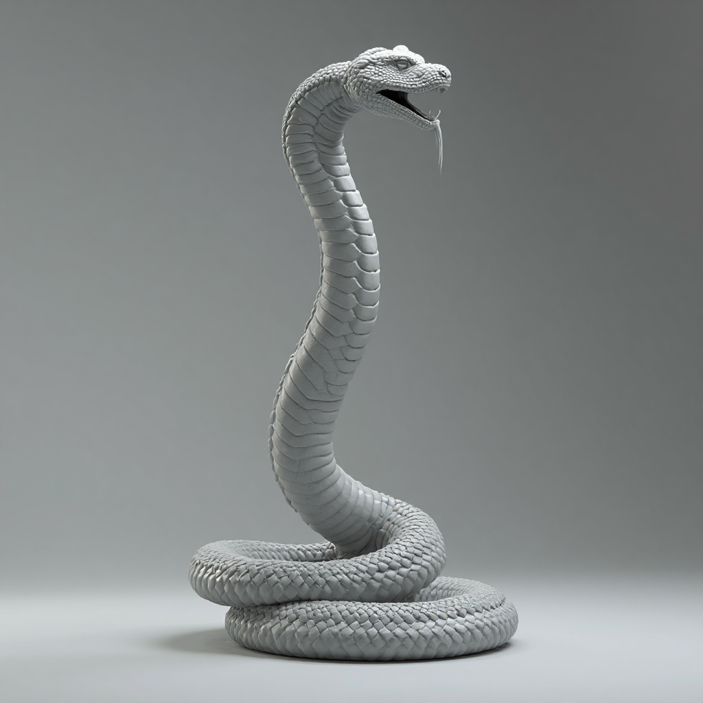 Flexible Snake Figurine free 3D printable STL