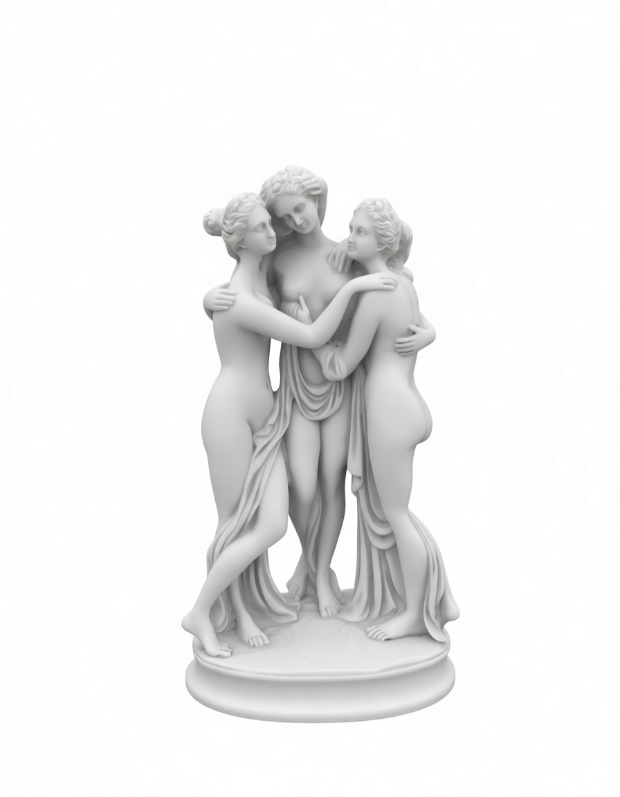 The Three Graces Statue free 3D printable STL