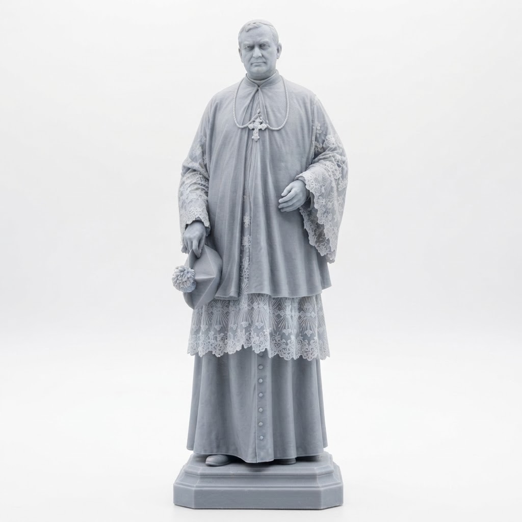 Catholic Cardinal Statue free 3D printable STL