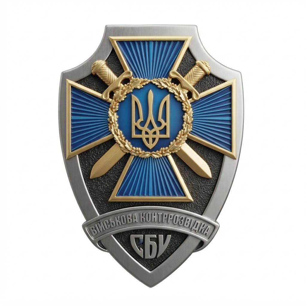 Ukrainian Military Counterintelligence Badge free 3D printable STL