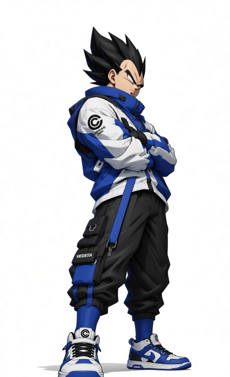 Vegeta Streetwear Figurine free 3D printable STL