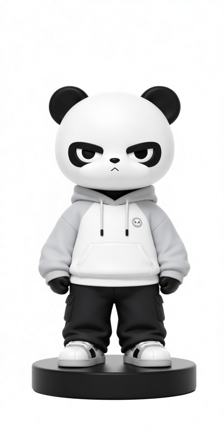 Grumpy Panda Figurine free 3D printable STL