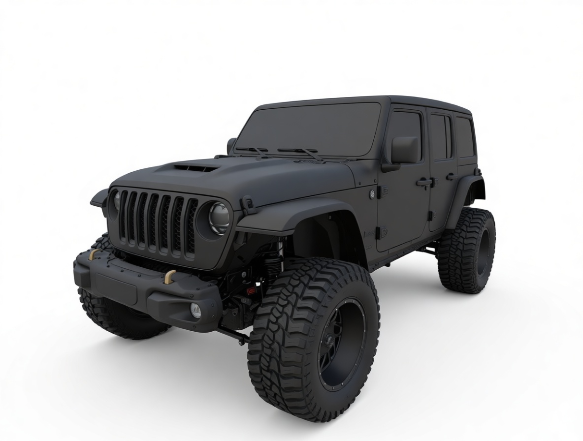 Jeep Wrangler Offroad Model free 3D printable STL