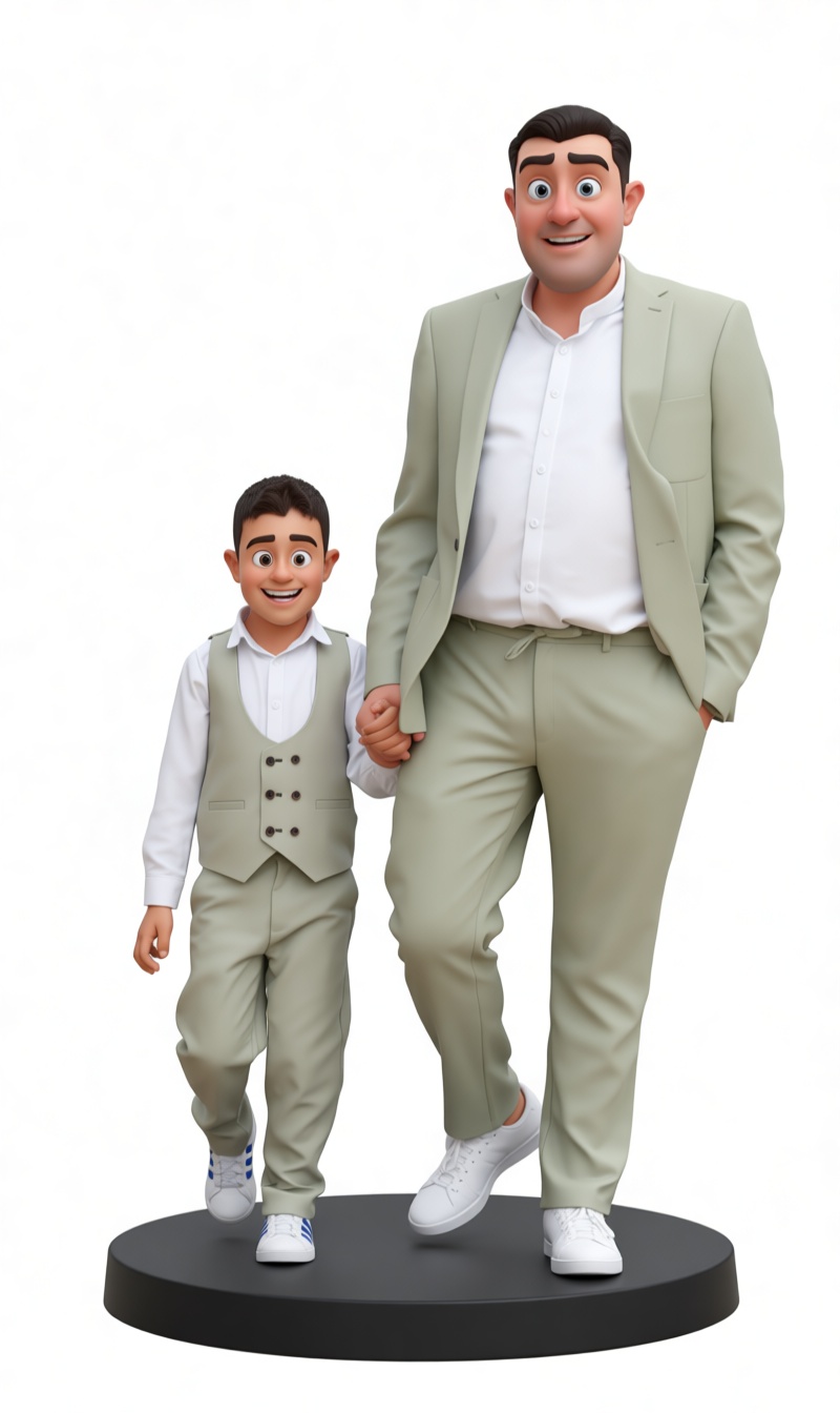 Father and Son Figurine free 3D printable STL