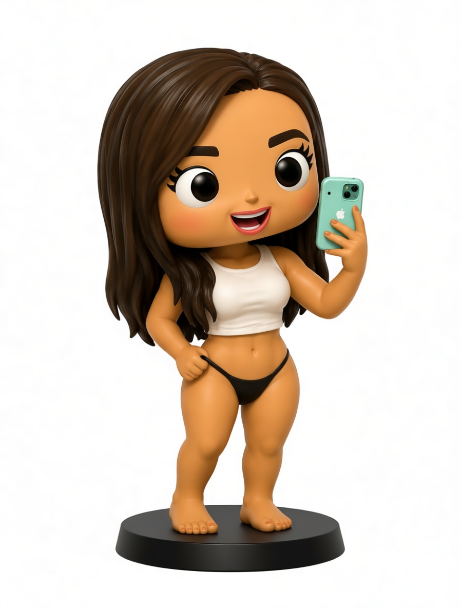 Woman Selfie Figurine free 3D printable STL