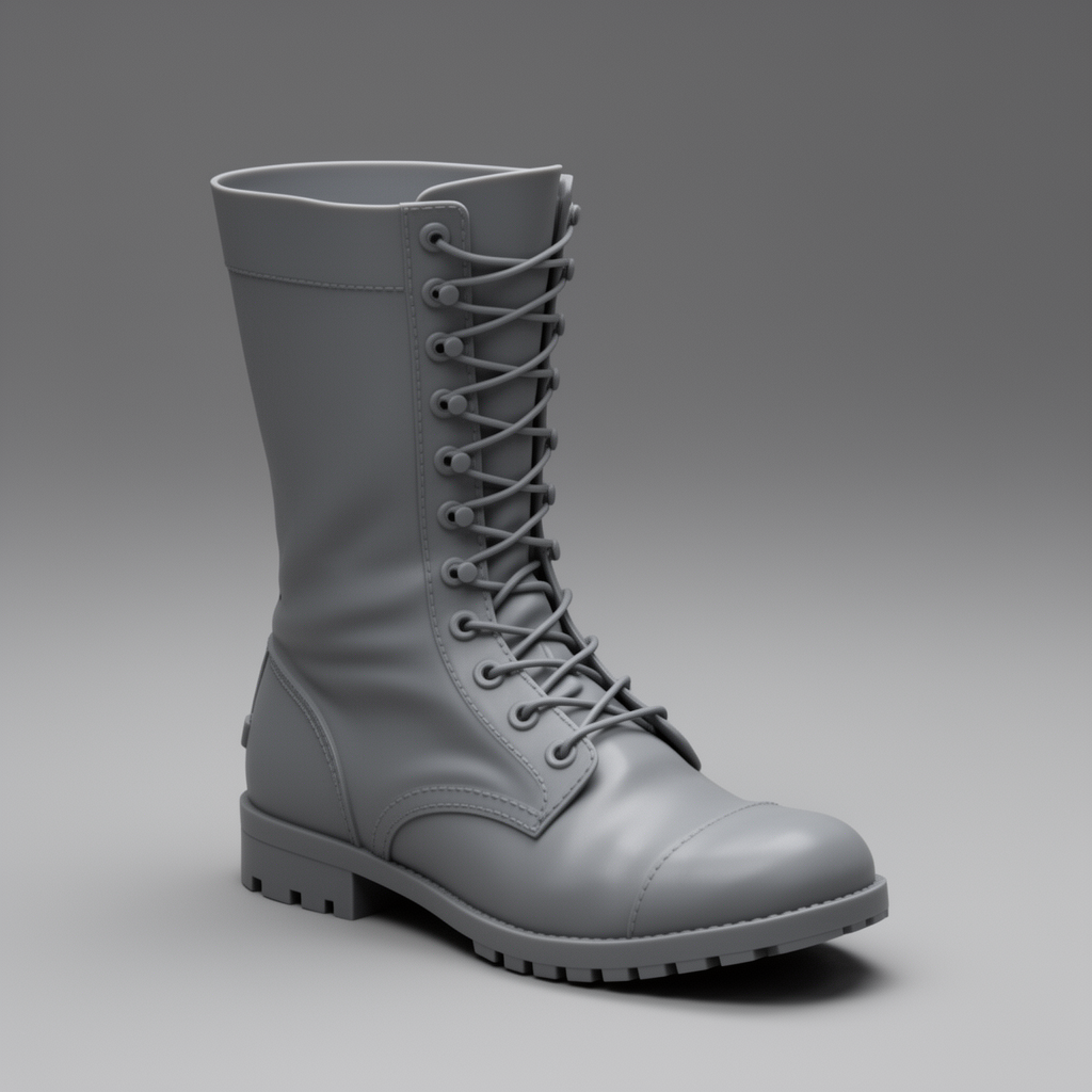 Old Military Boot Model free 3D printable STL