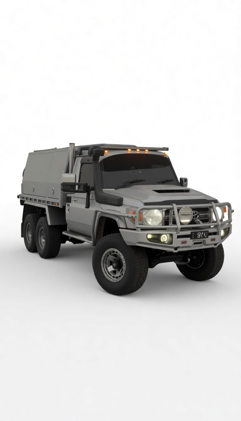 Toyota Land Cruiser 70 Series Truck free 3D printable STL