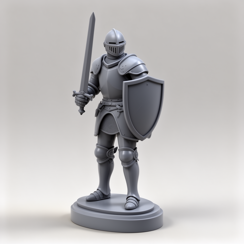 Medieval Knight Figurine free 3D printable STL